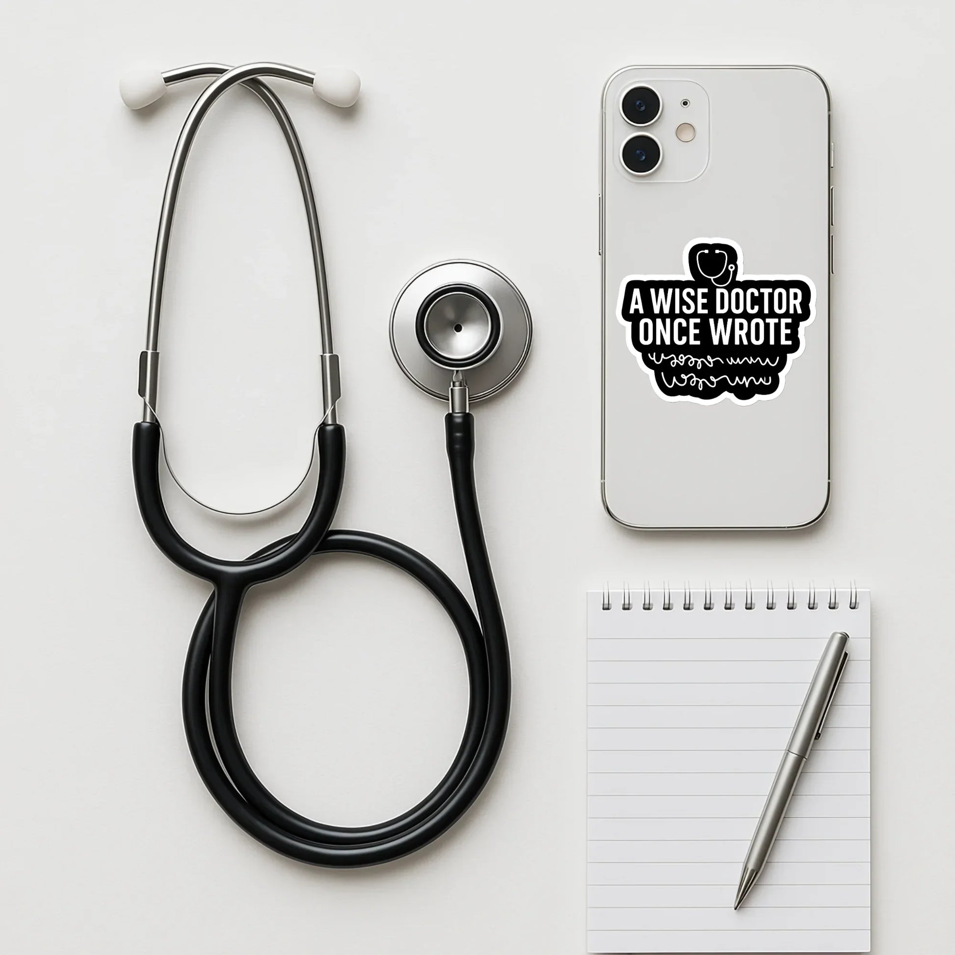 Wise Doctor Handwriting Sticker