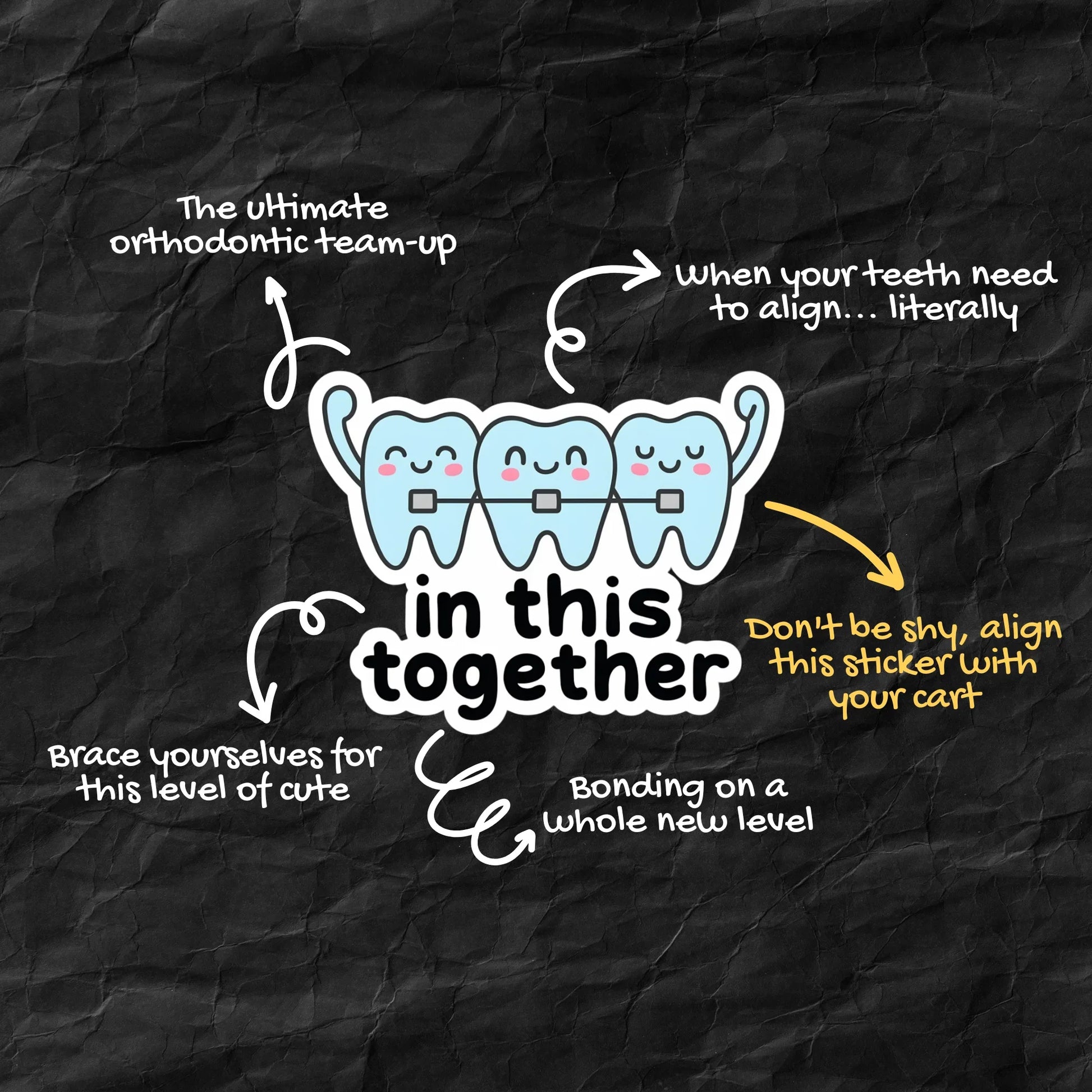 Dental vinyl sticker for dentists, dental students and medicos – Art.erise