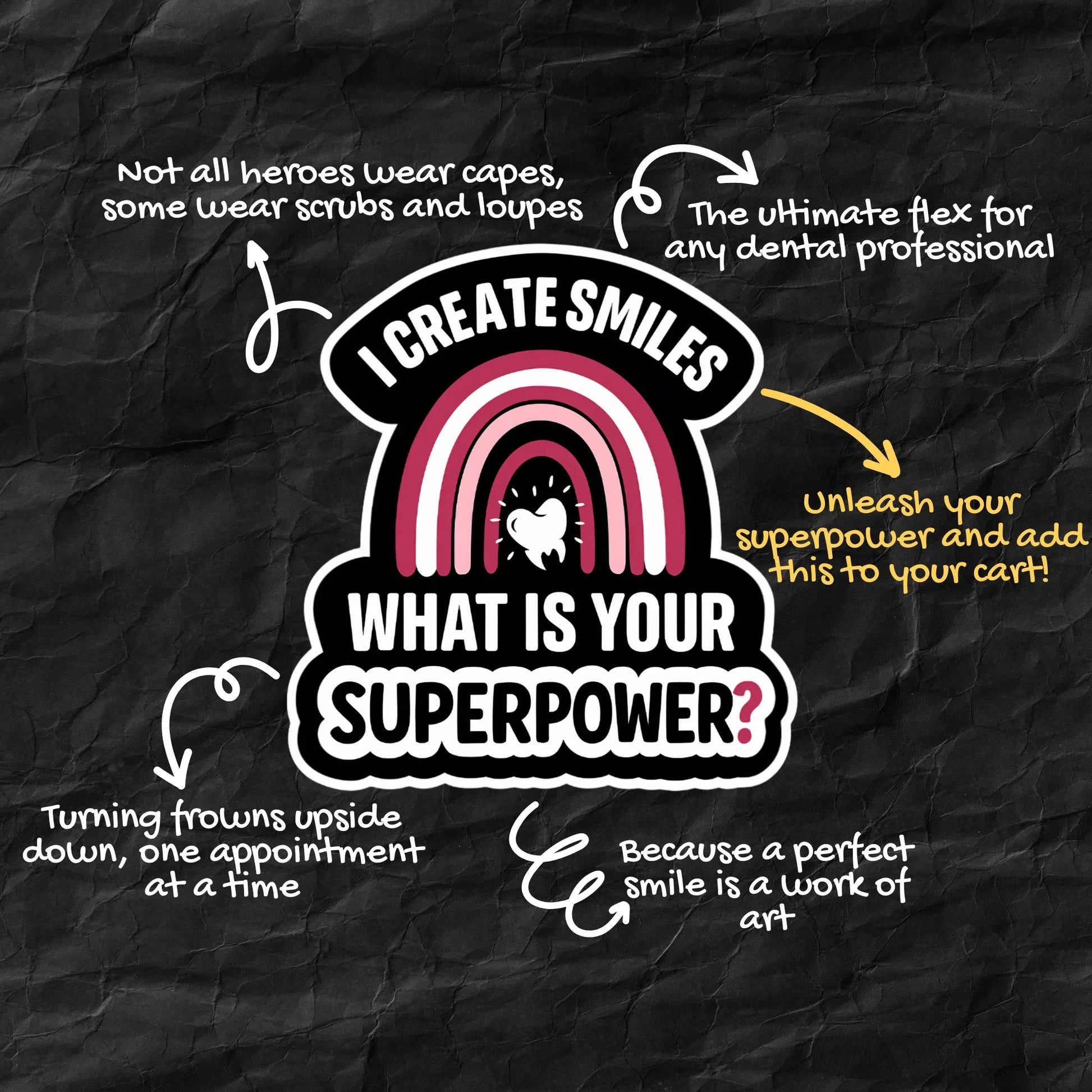 Dental vinyl sticker for dentists, dental students and medicos – Art.erise