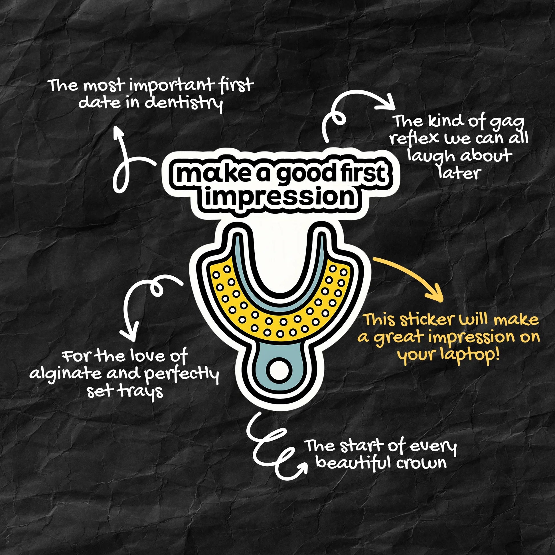 Dental vinyl sticker for dentists, dental students and medicos – Art.erise