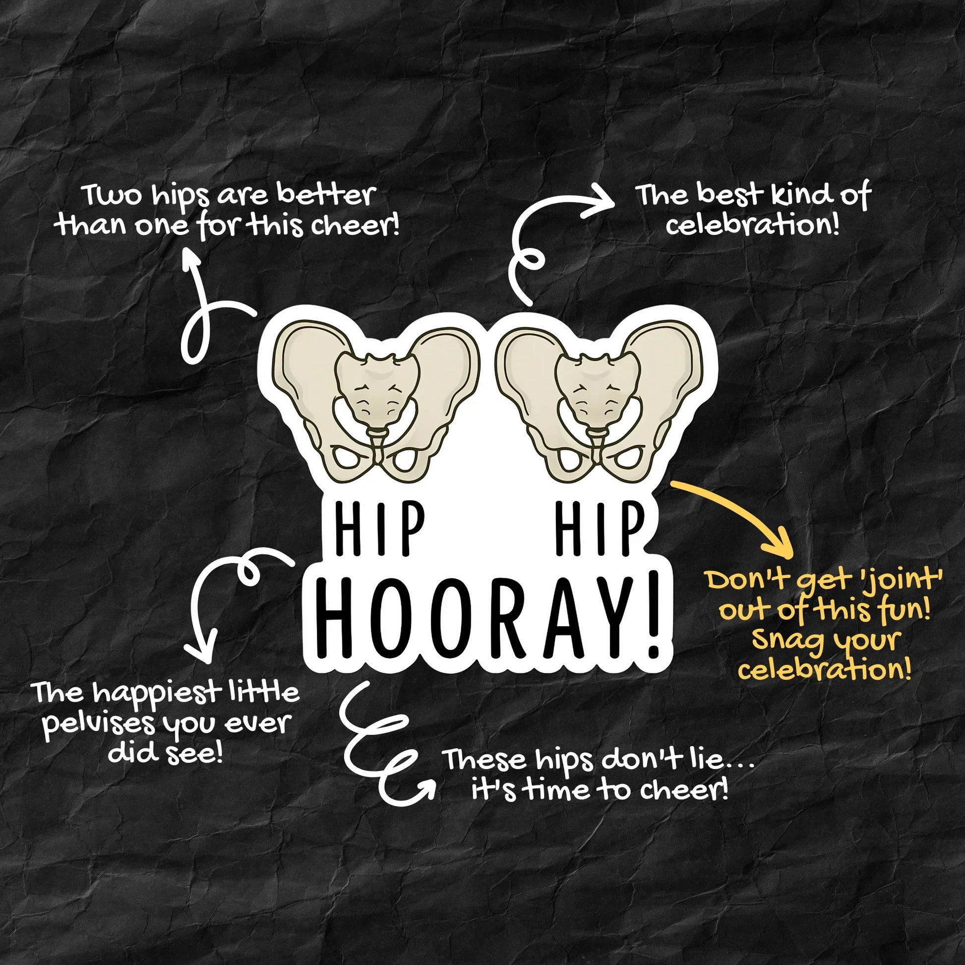 Hip Hip Hooray! Sticker