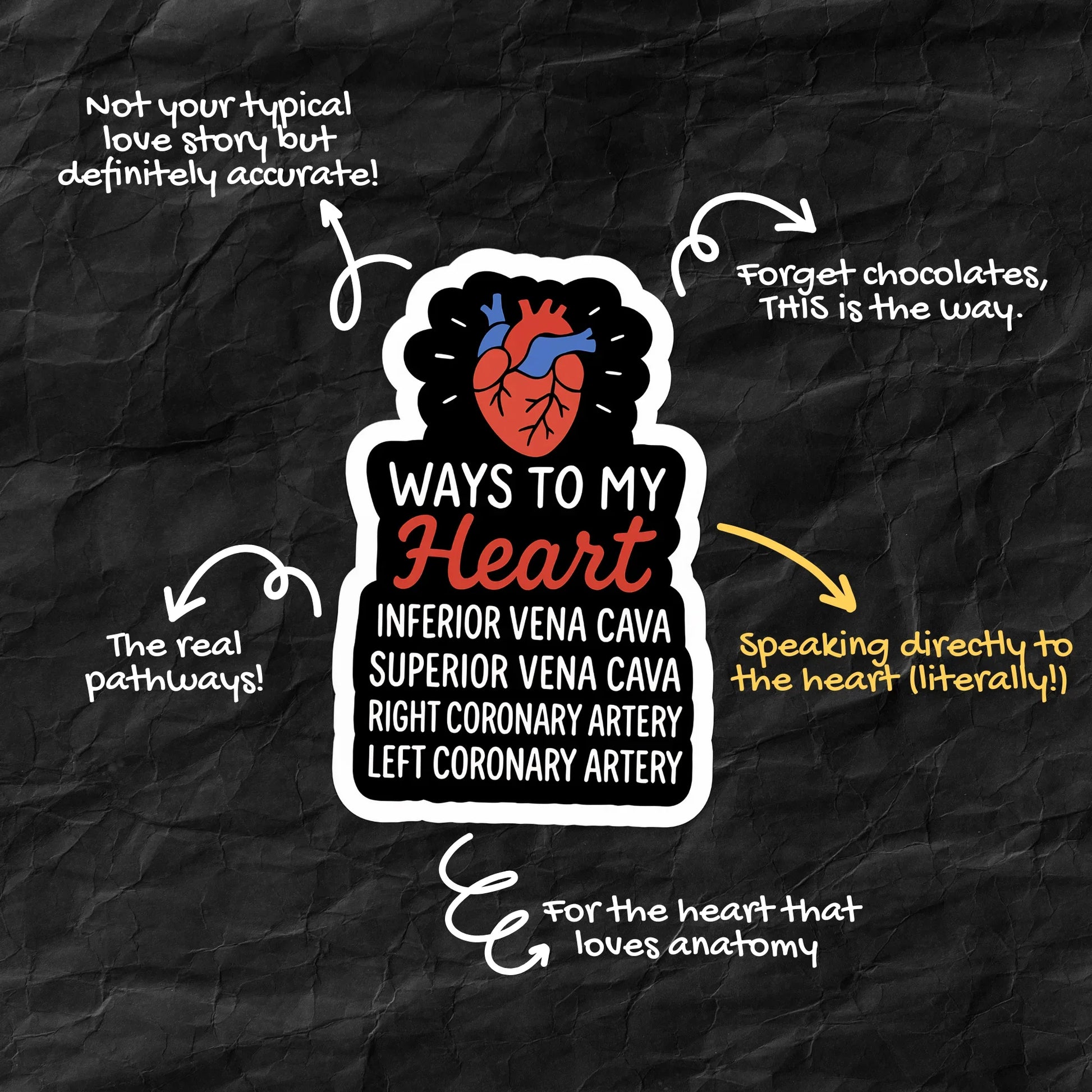 Ways To My Heart Sticker