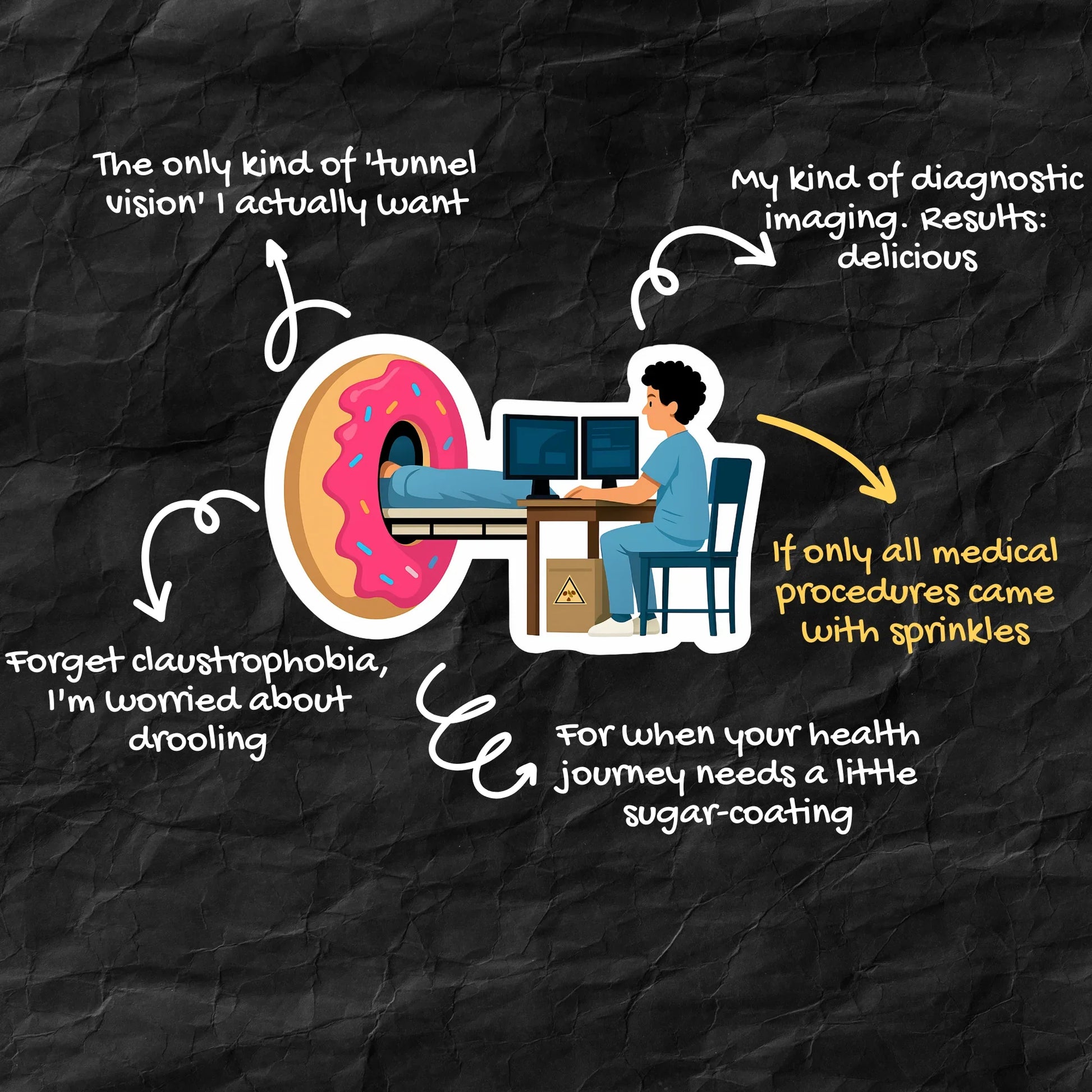 MRI Donut Radiology Sticker