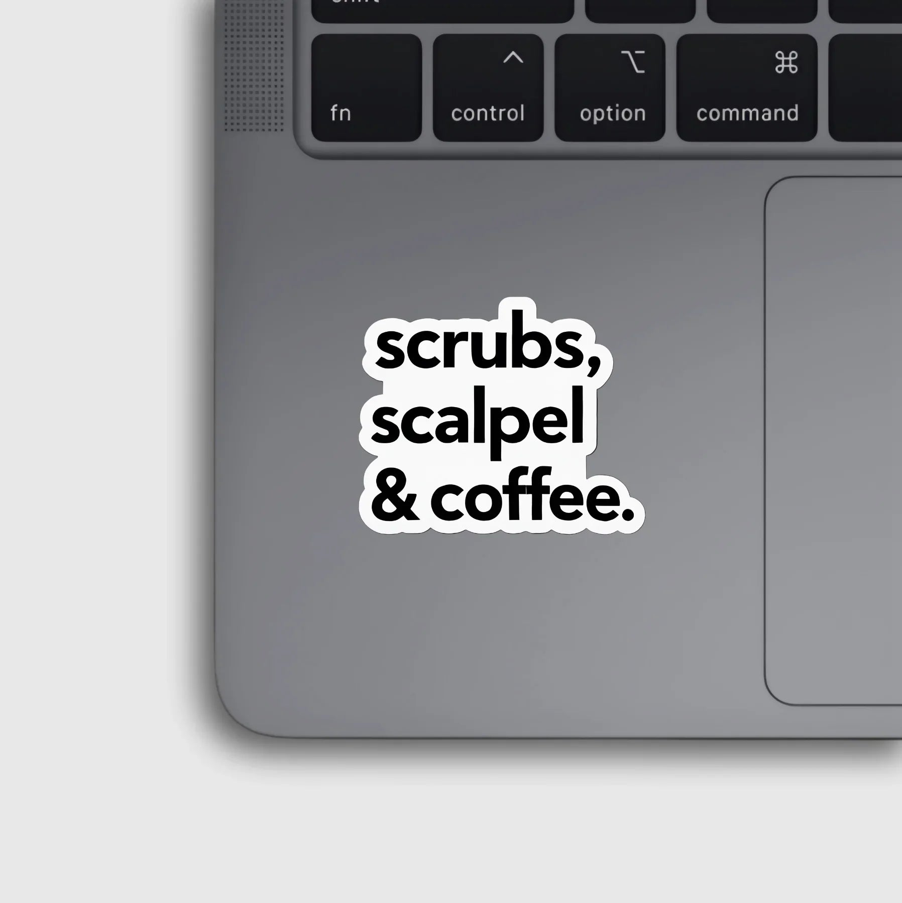 Scrubs, Scalpel & Coffee Sticker