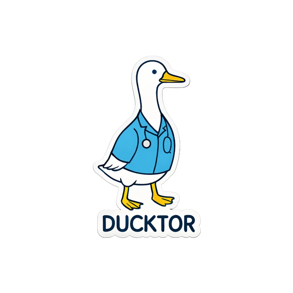 Ducktor (Doctor Duck) Sticker