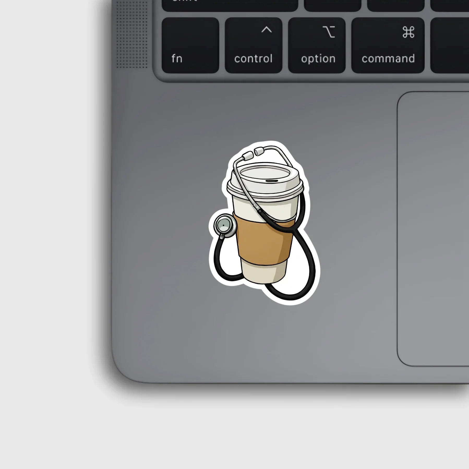 Stethoscope Coffee Cup Sticker