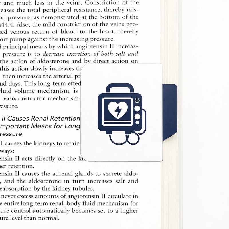Defibrillator Index Magnetic Bookmark