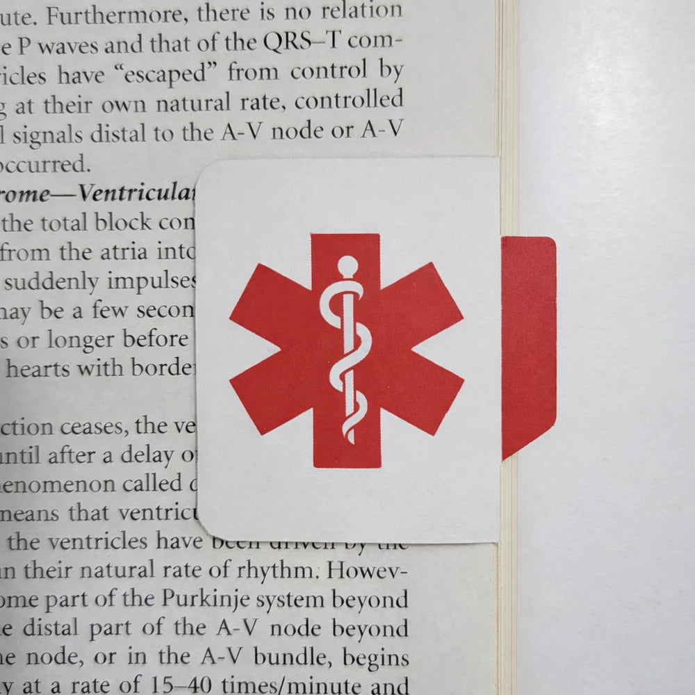 Emergency Medicine Minimal Magnetic Index Bookmark
