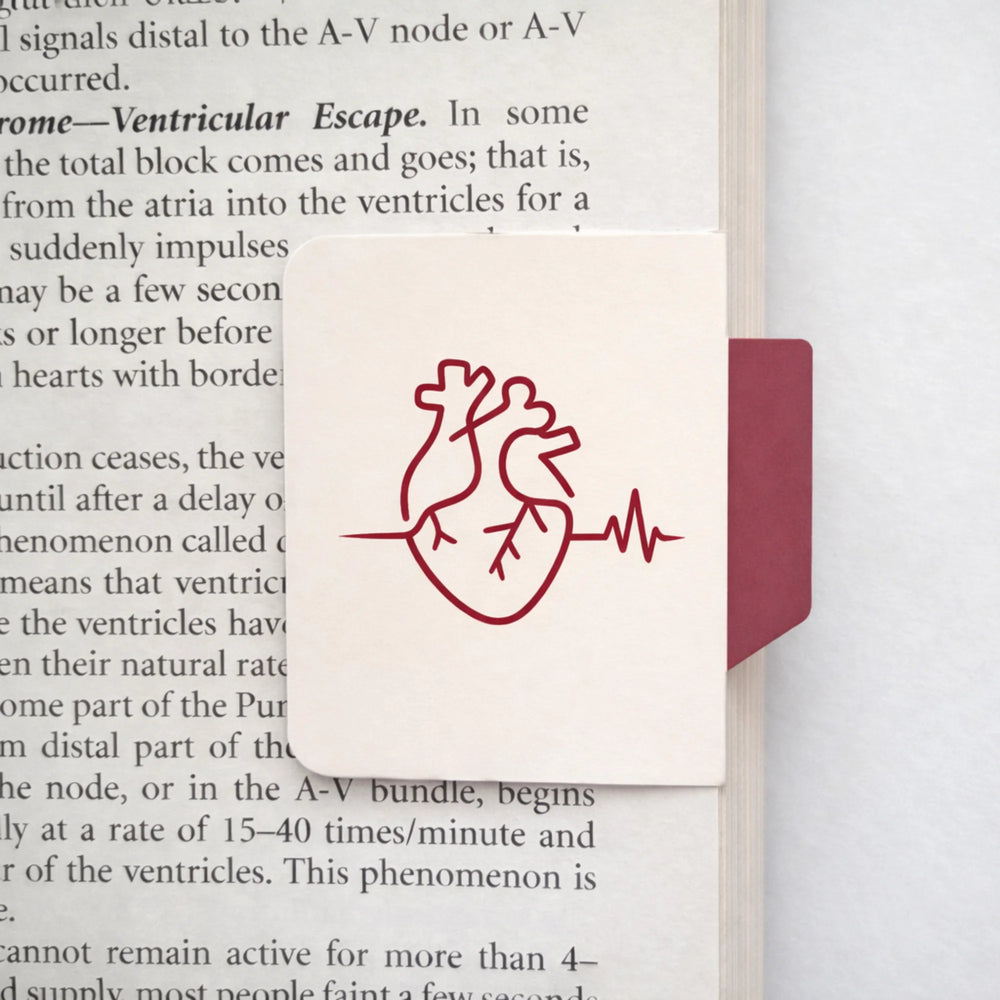 Heart Minimalist Index Magnetic Bookmark
