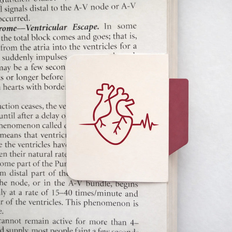 Heart Minimalist Index Magnetic Bookmark