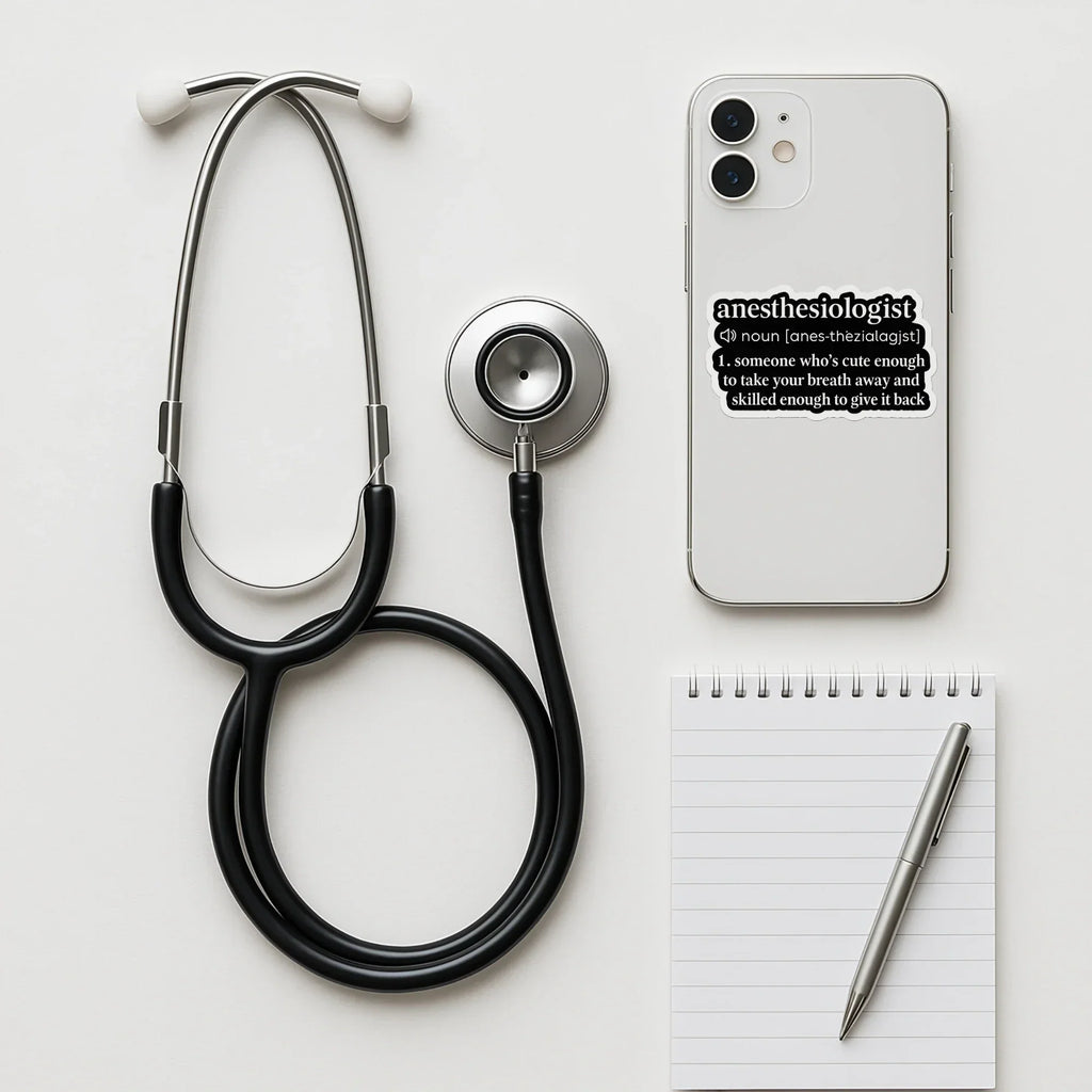 Anesthesiologist Definition - Medical Humor Sticker