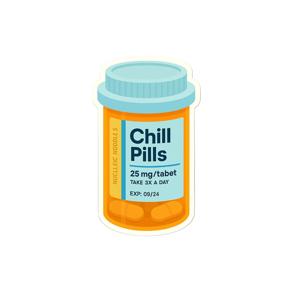 Chill Pills - Cute Medicine Sticker