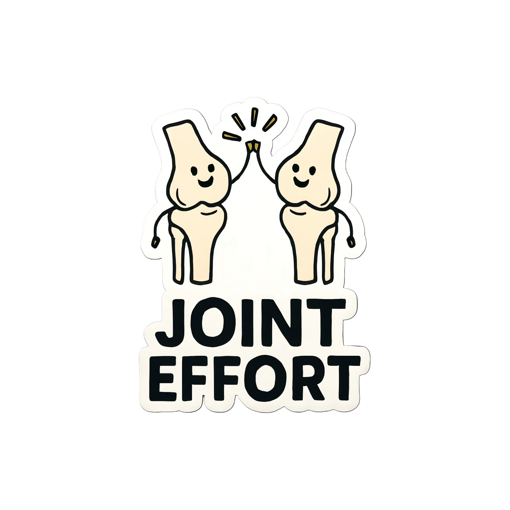 Joint effort orthopedic pun sticker -Arterise