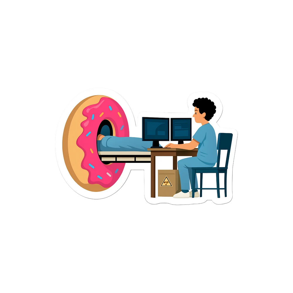 MRI Donut - Radiology Humor Sticker