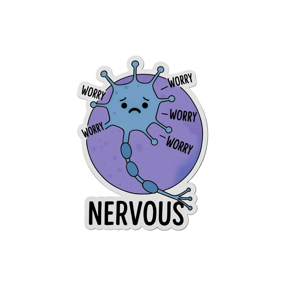 Nervous Neuron - Neuro Anatomy Sticker