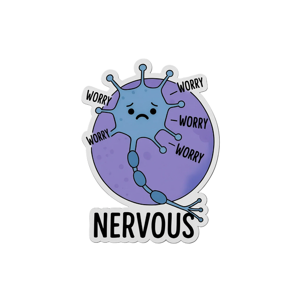 Nervous neuron anatomy sticker for medical students - Arterise