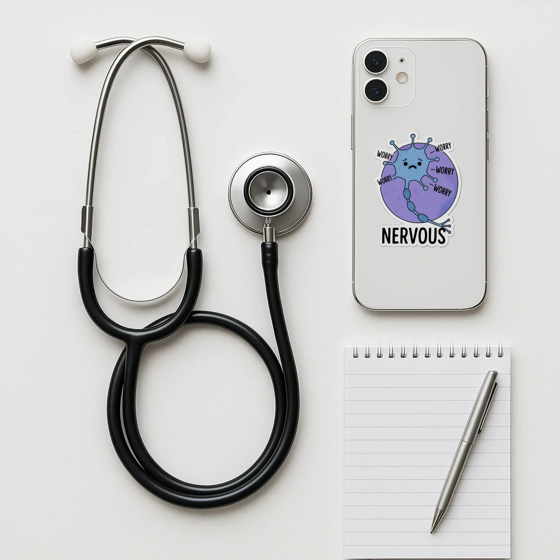 Nervous Neuron Sticker