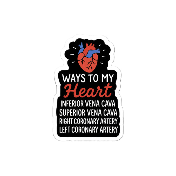 Cardiology pun sticker for medical students and doctors - Arterise - Arteries